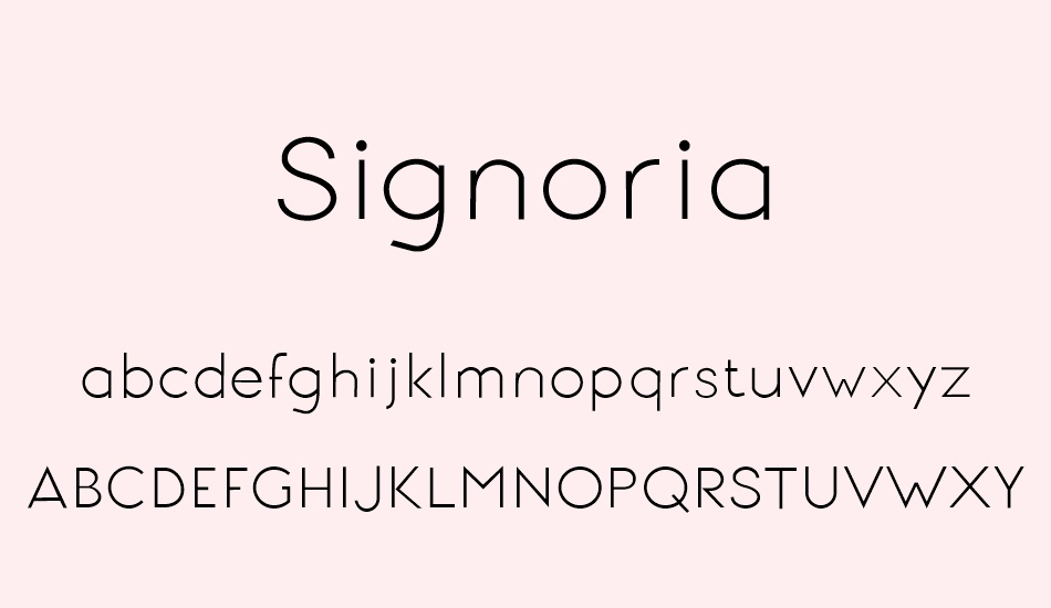 signoria font