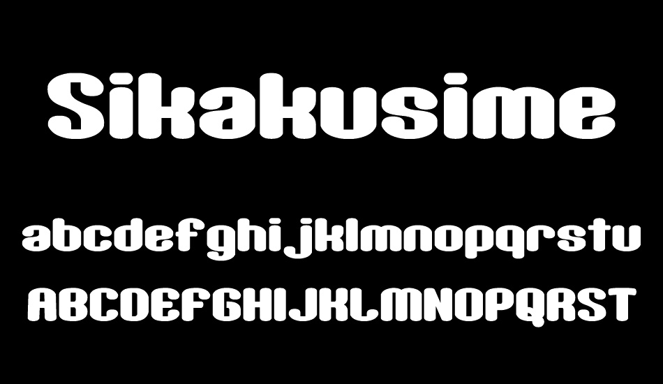 Sikakusimen__G font