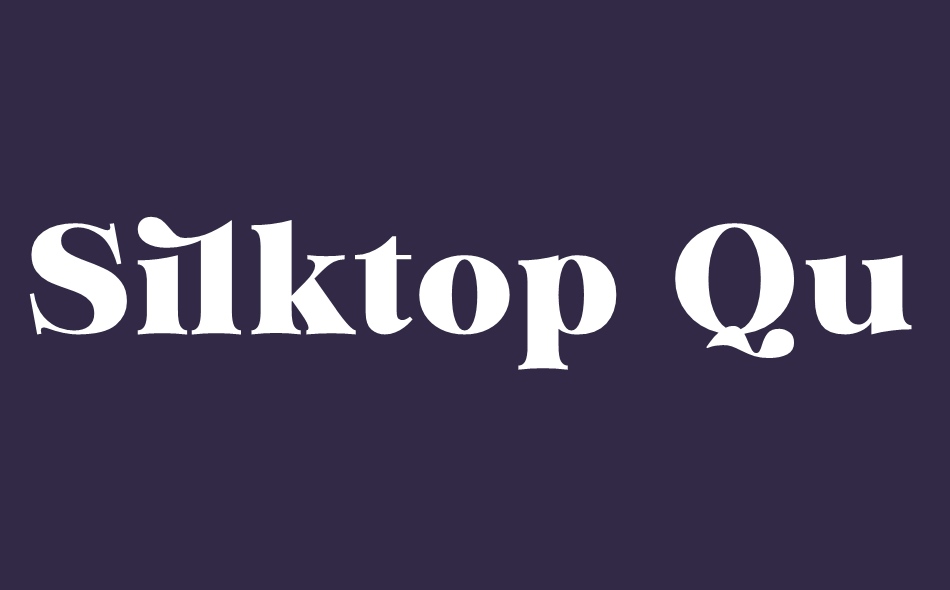 Silktop Quest font big