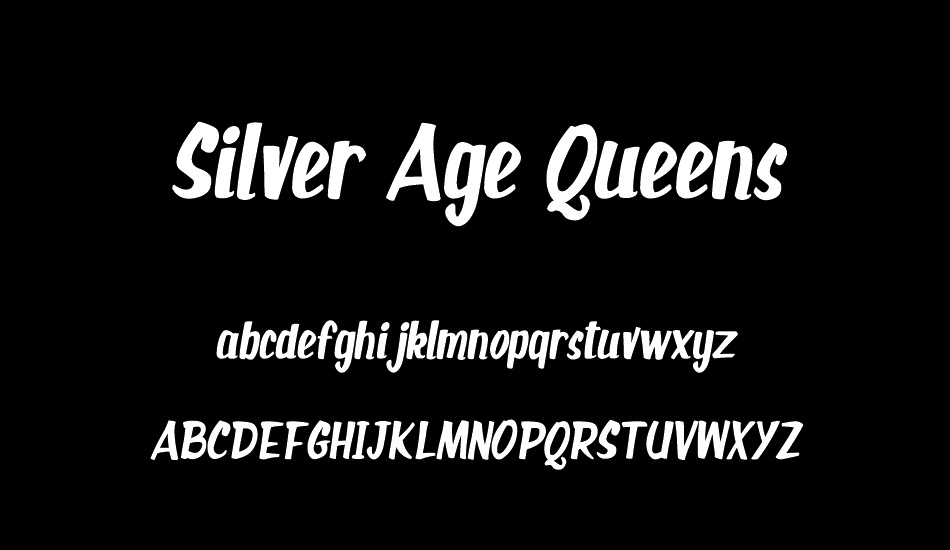 silver-age-queens font