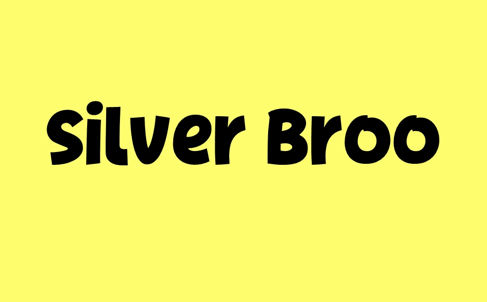 Silver Broom font big