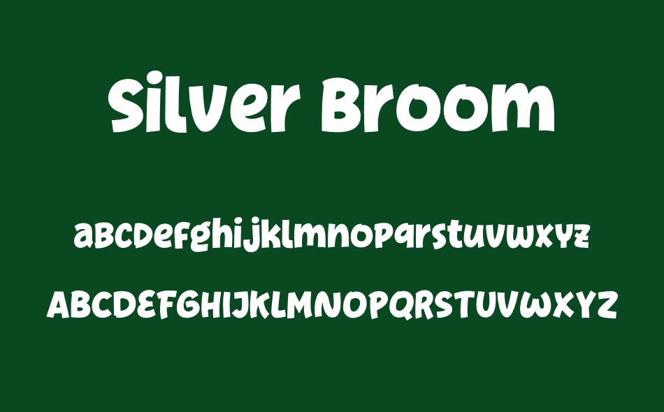 Silver Broom font