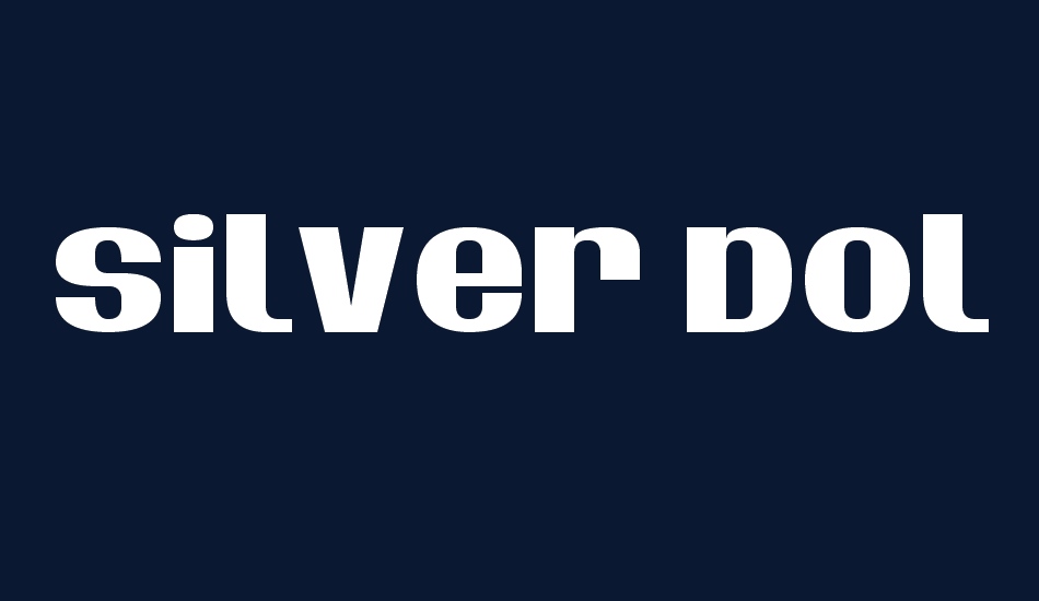 Silver Dollar font big