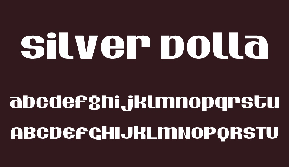 Silver Dollar font