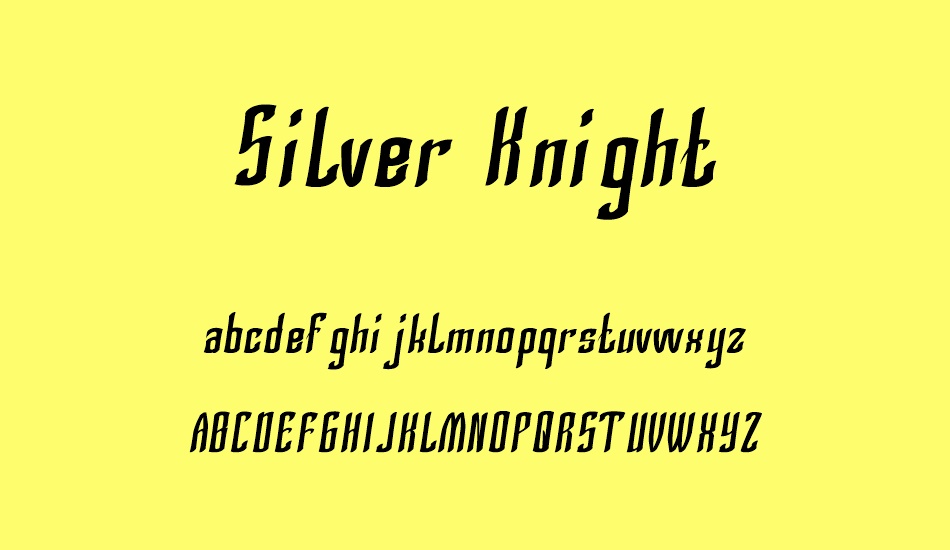 silver-knight font