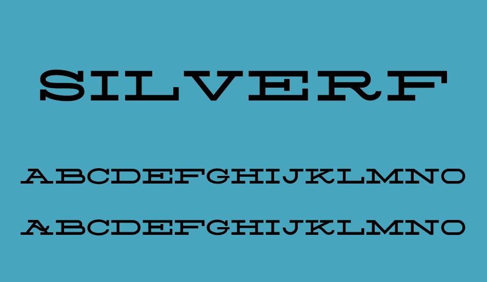 silverfake font