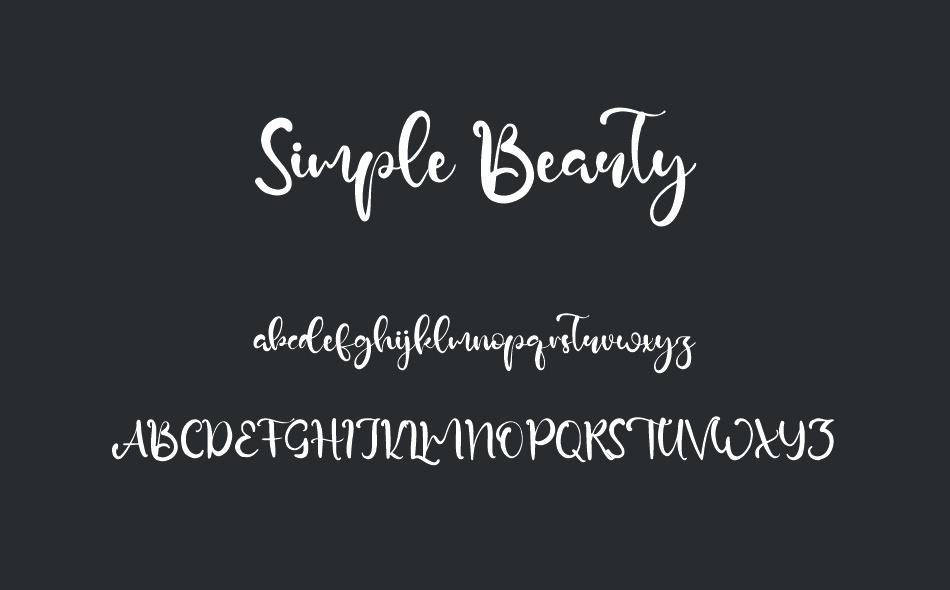 Simple Beauty font