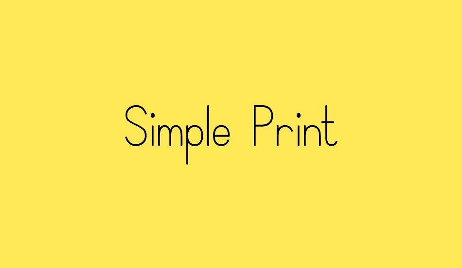 simple-print font big