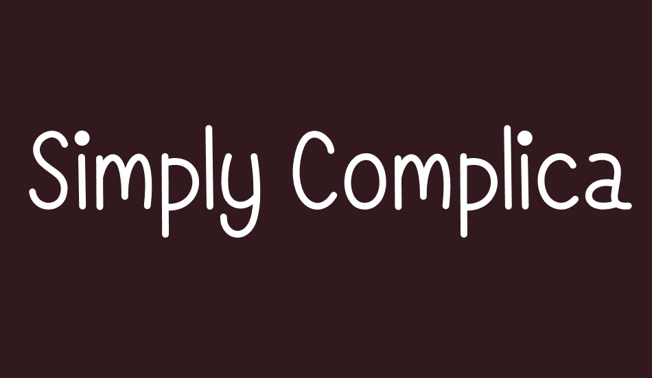 simply-complicated font big