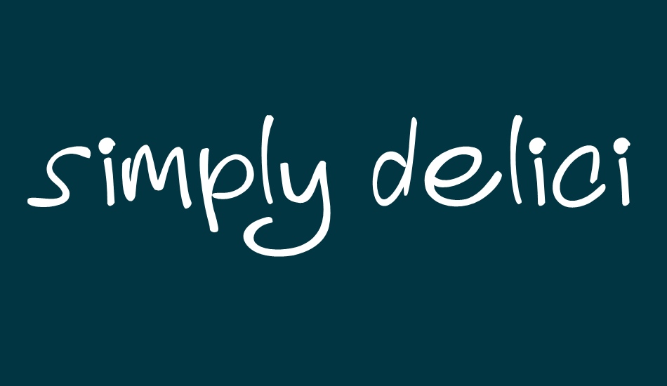 simply-delicious font big