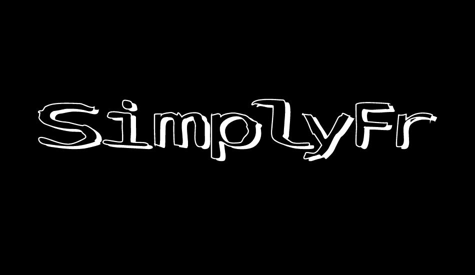 simplyfresh font big