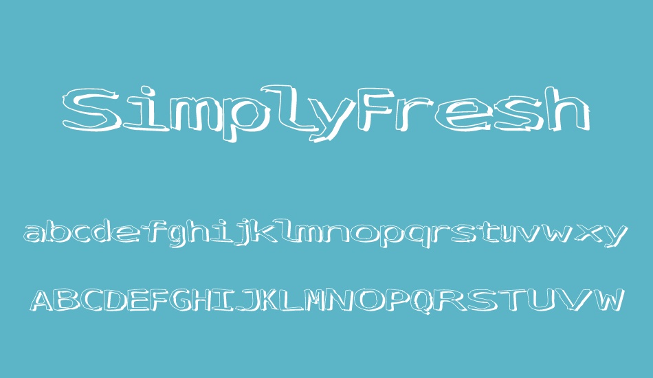 simplyfresh font