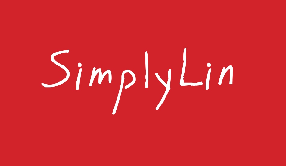 simplylin font big