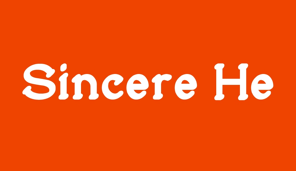 sincere-heart font big