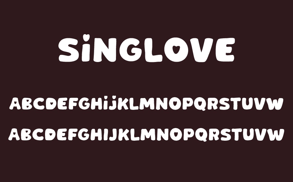Singlove font