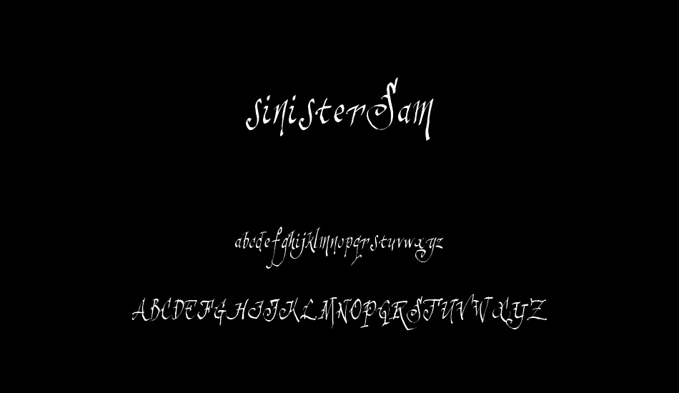 sinistersam font