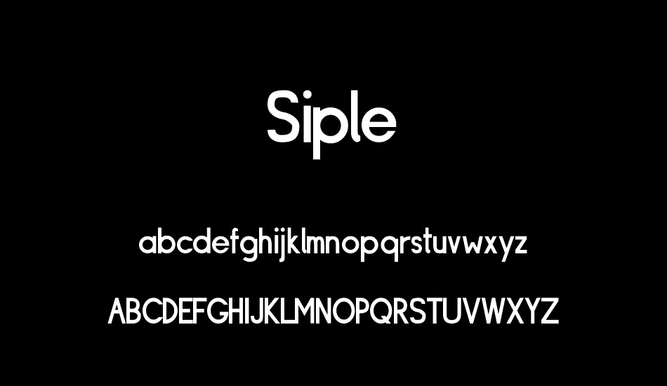 siple font