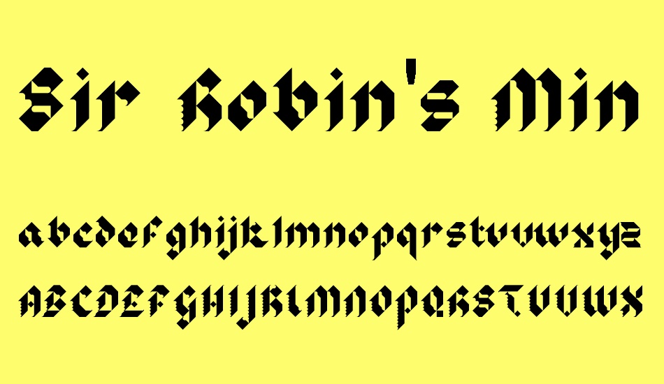 sir-robins-minstrels font