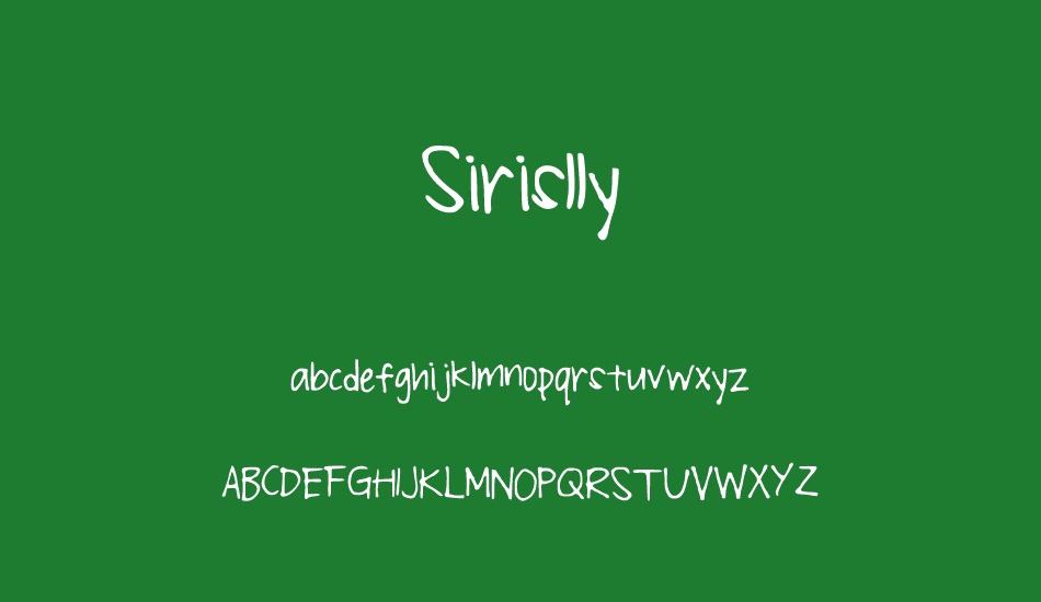 sirislly font