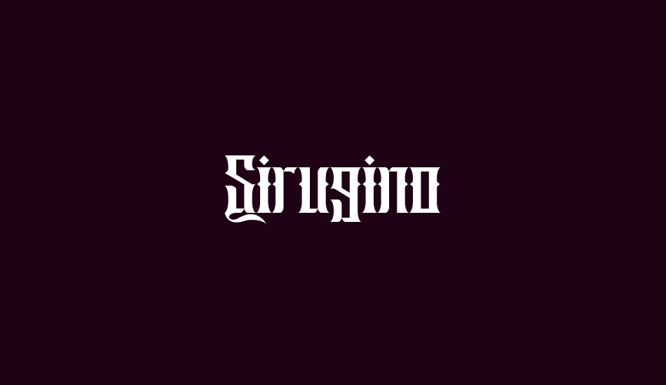 sirugino font big