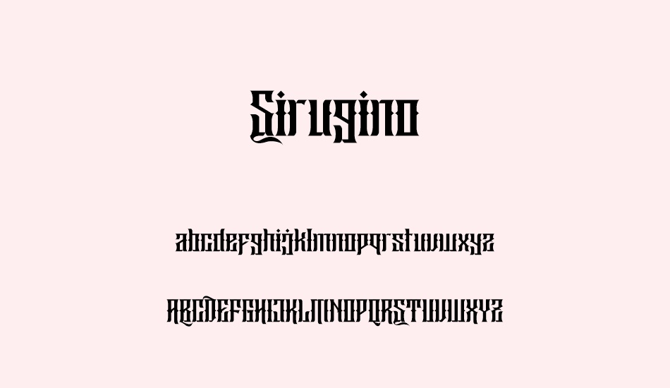 sirugino font