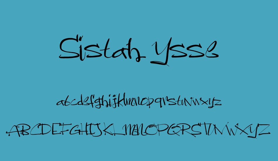 sistah-ysse font