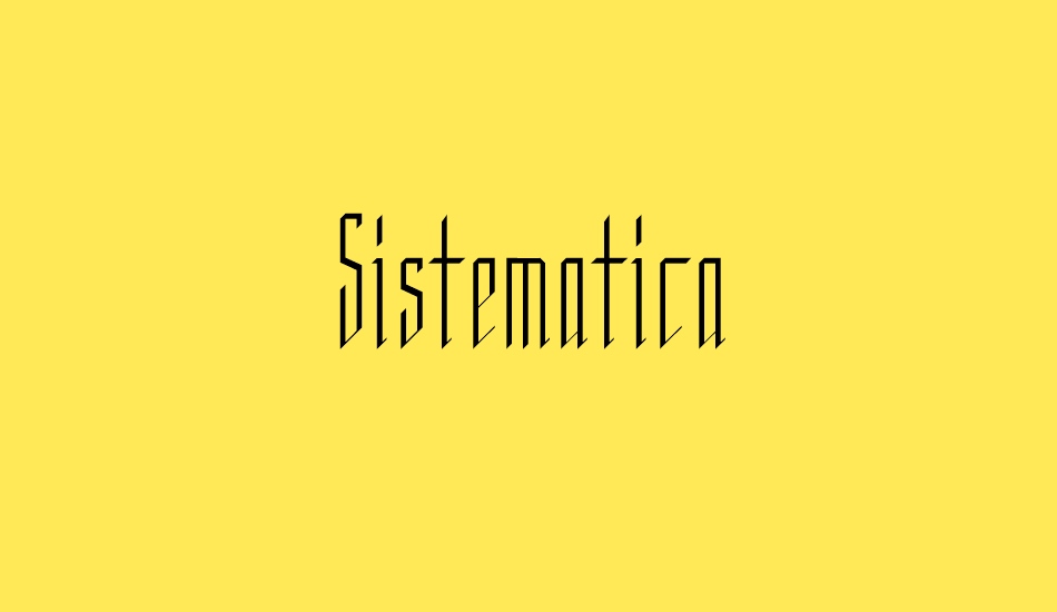 sistematica font big