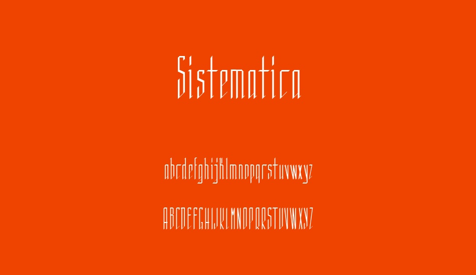 sistematica font