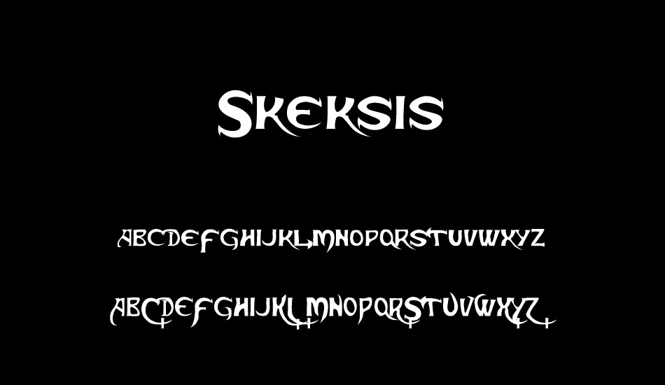 skeksis font