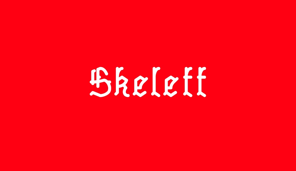 skelett font big