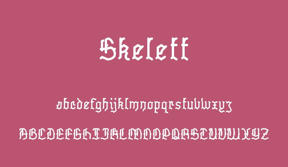 skelett font