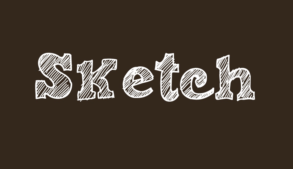 sketch-nice font big