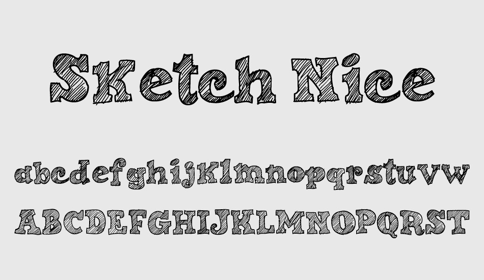 sketch-nice font