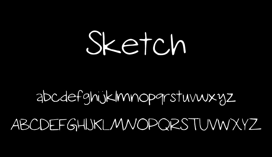 Sketch free font