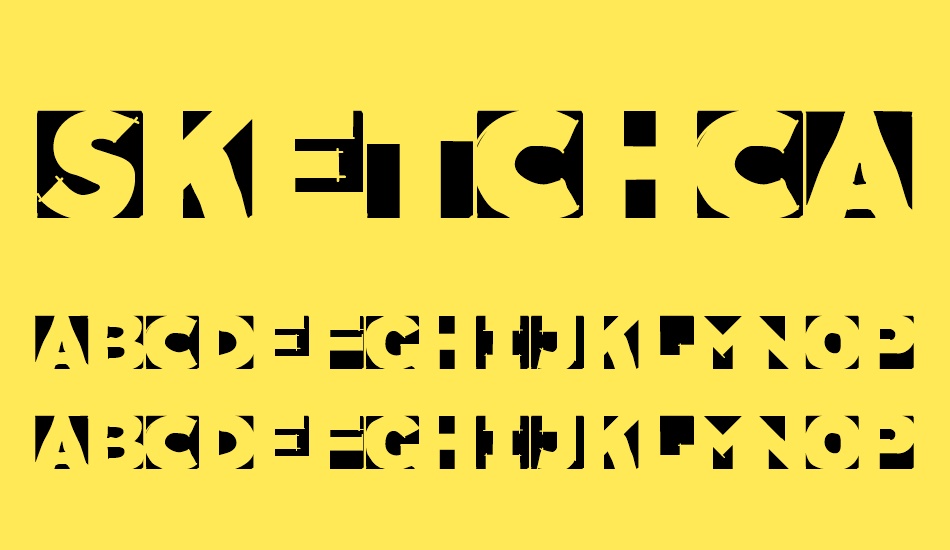 sketchcameosınversa font