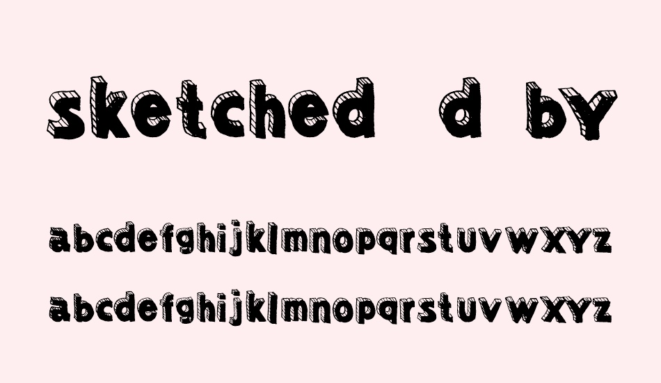 sketched-3d-demo-by-marta-van-e font