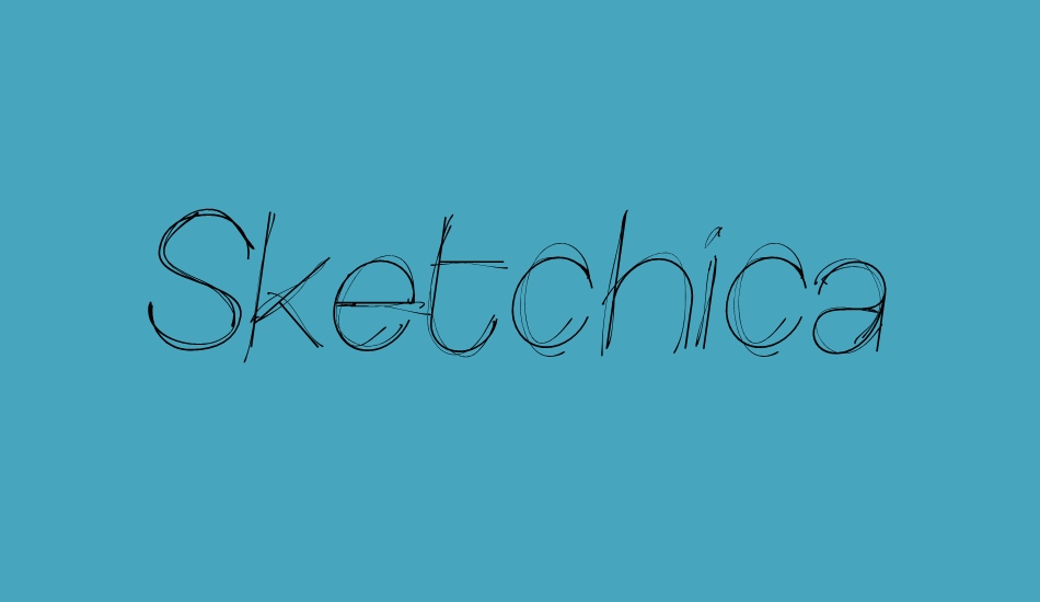 sketchica font big