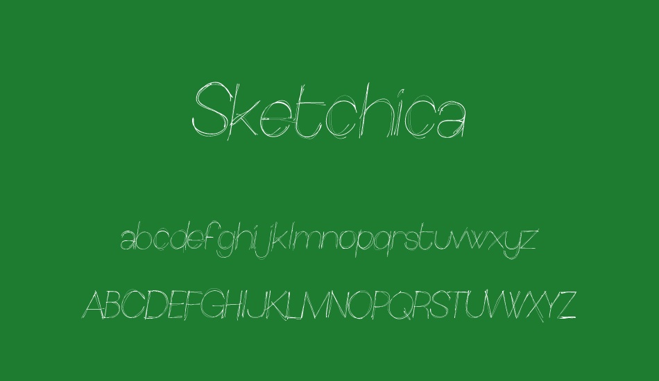 sketchica font