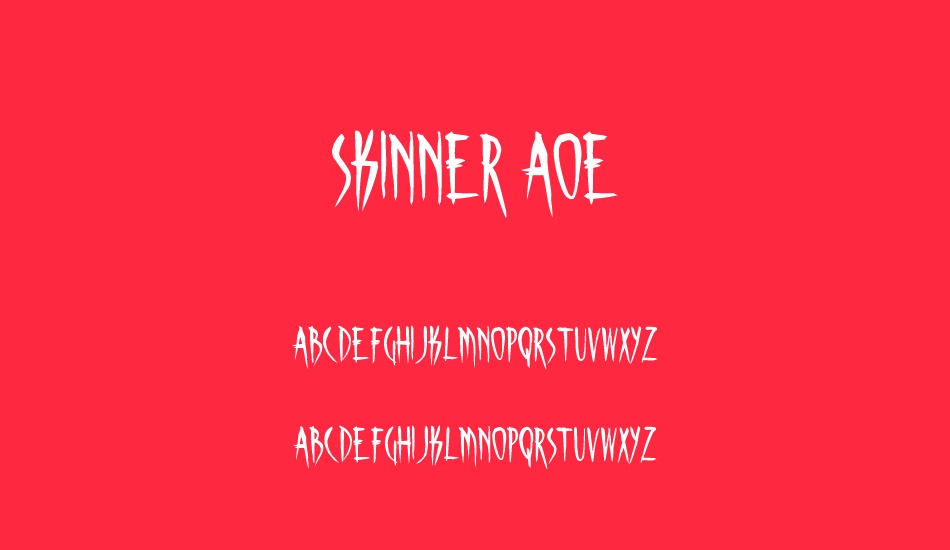 skinner-aoe font