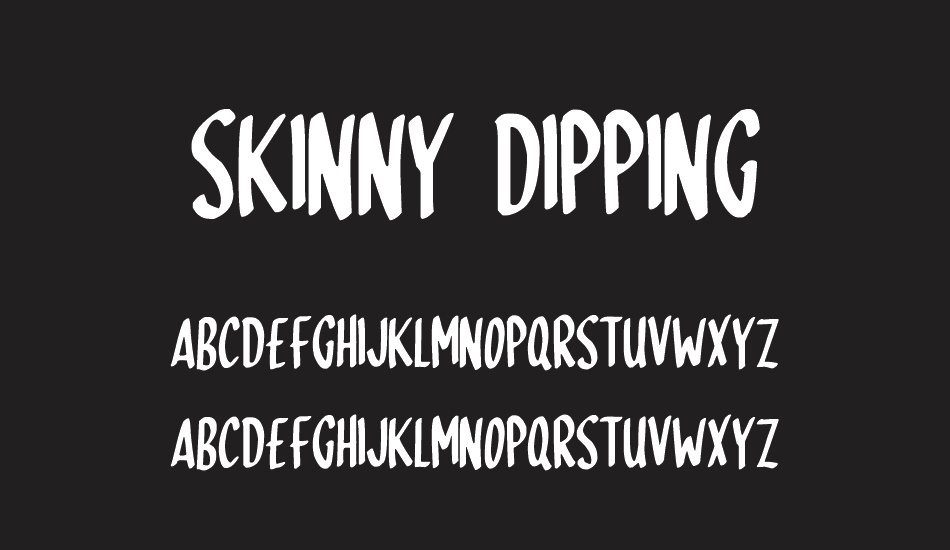 skinny-dipping font