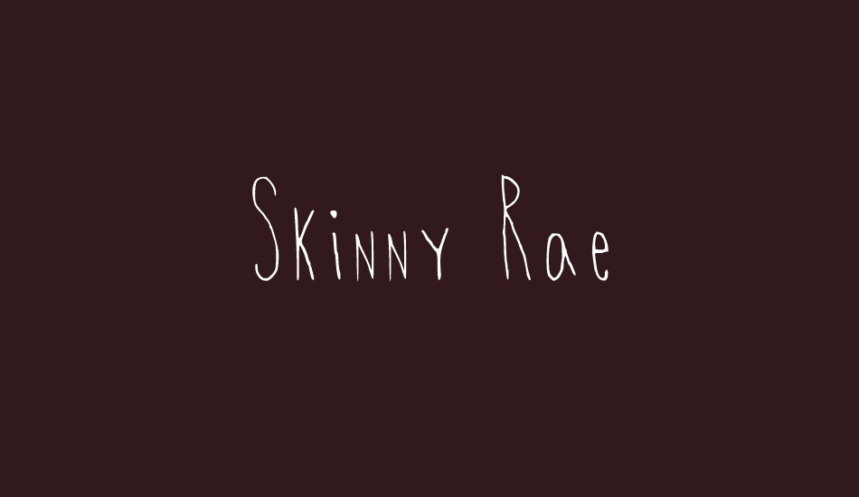 skinny-rae font big