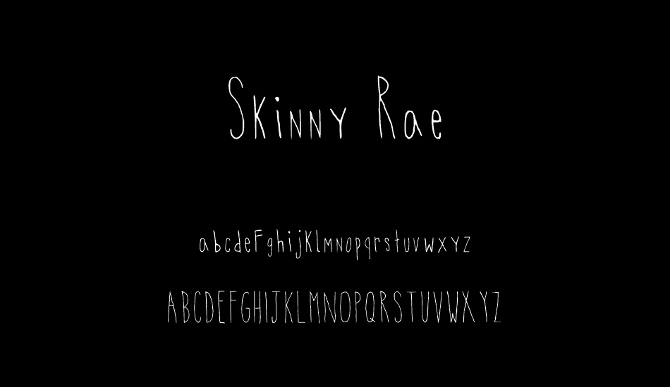 skinny-rae font