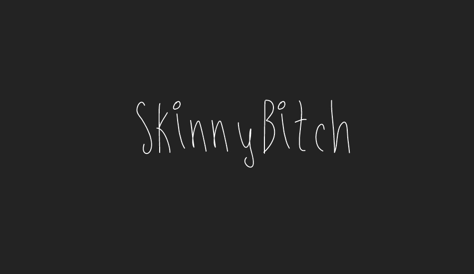 skinnybitch font big