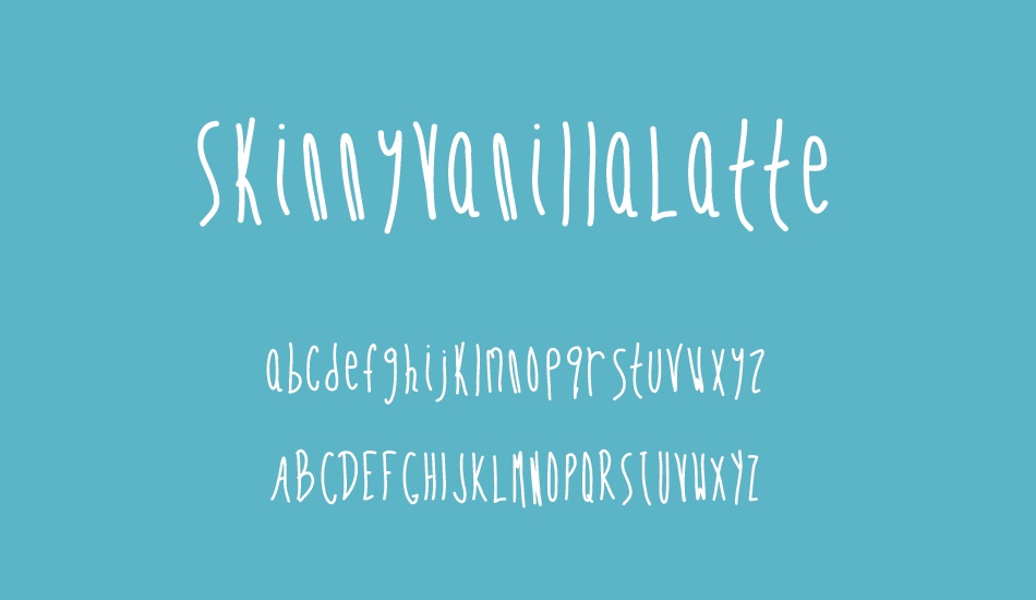 skinnyvanillalatte font