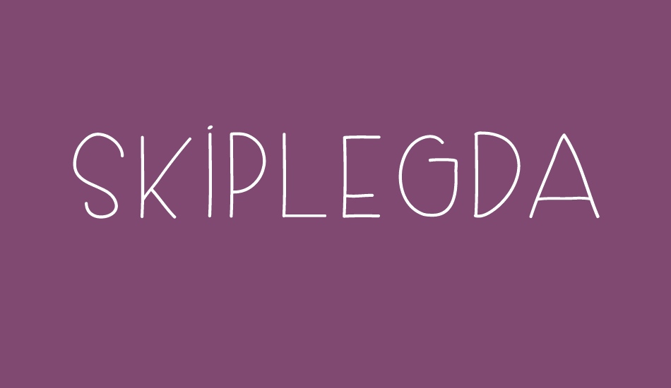 skiplegday font big