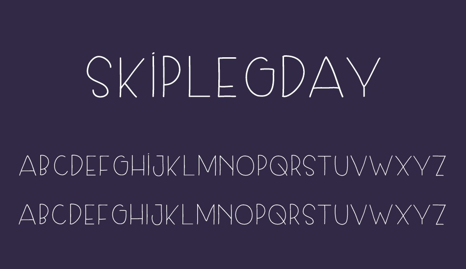 skiplegday font