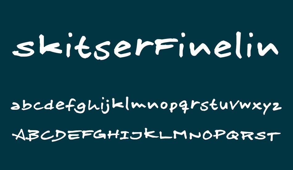 skitserfineliner font