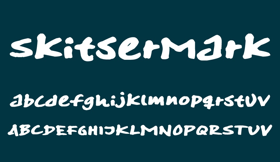 skitsermarker font