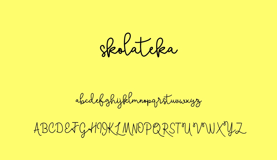 skolateka font