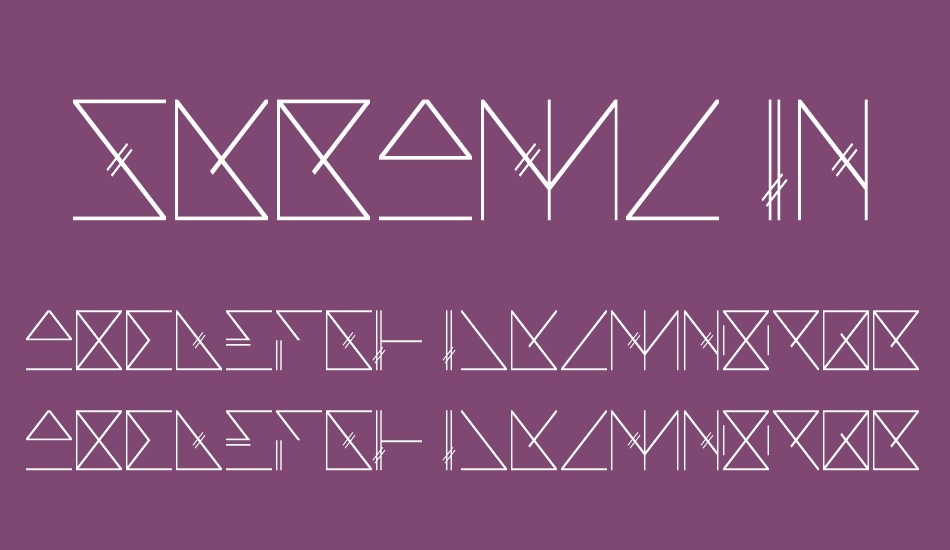 skramline font